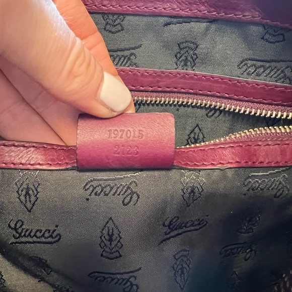 Gucci purple snakeskin large - Picture 12 of 14